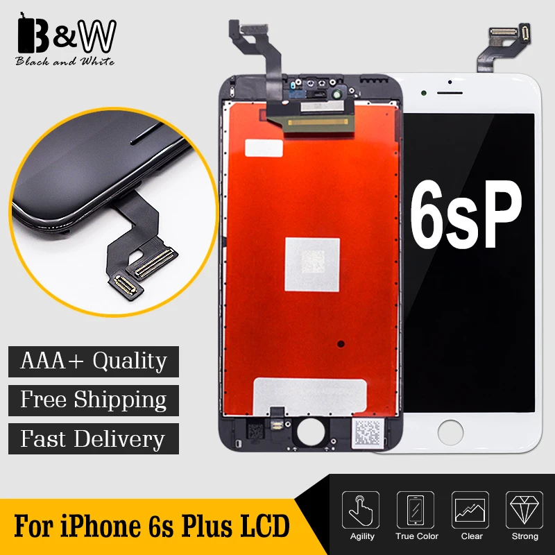 

3 шт./лот 100% класс AAA + + 5,5 Замена для iPhone 6s plus LCD с дигитайзером в сборе с 3D сенсорным экраном Бесплатная доставка DHL