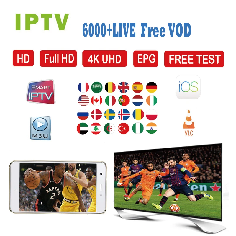 Подписка IP tv Франция Великобритания итальянский французский Польша Португалия