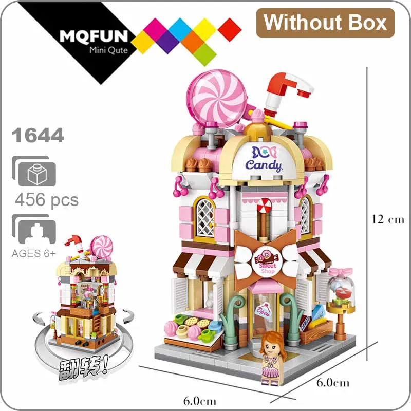 LOZ 1644 Without Box LOZ мини-блок улица город 3d Строительные блоки дом мультфильм магазин модель DIY сборки игрушки для детей Обучающие аниме развлечения - Цвет: LOZ 1644 Without Box
