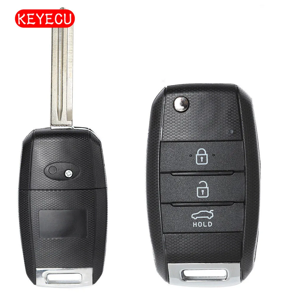 Дистанционный ключ брелок Keyecu с 3 кнопками 433 МГц 4D70 чип для Kia K3 Forte 2013 2015|Ключ от