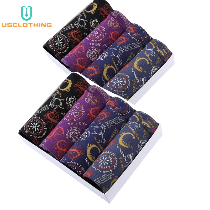 Трусы-боксеры мужские 8 шт./лот нижнее белье из модала пикантные 3D U-формы удобные