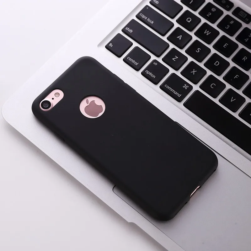 Матовый чехол карамельного цвета для телефона 2 шт. Apple iPhone 6 6s Plus 7 Мягкая