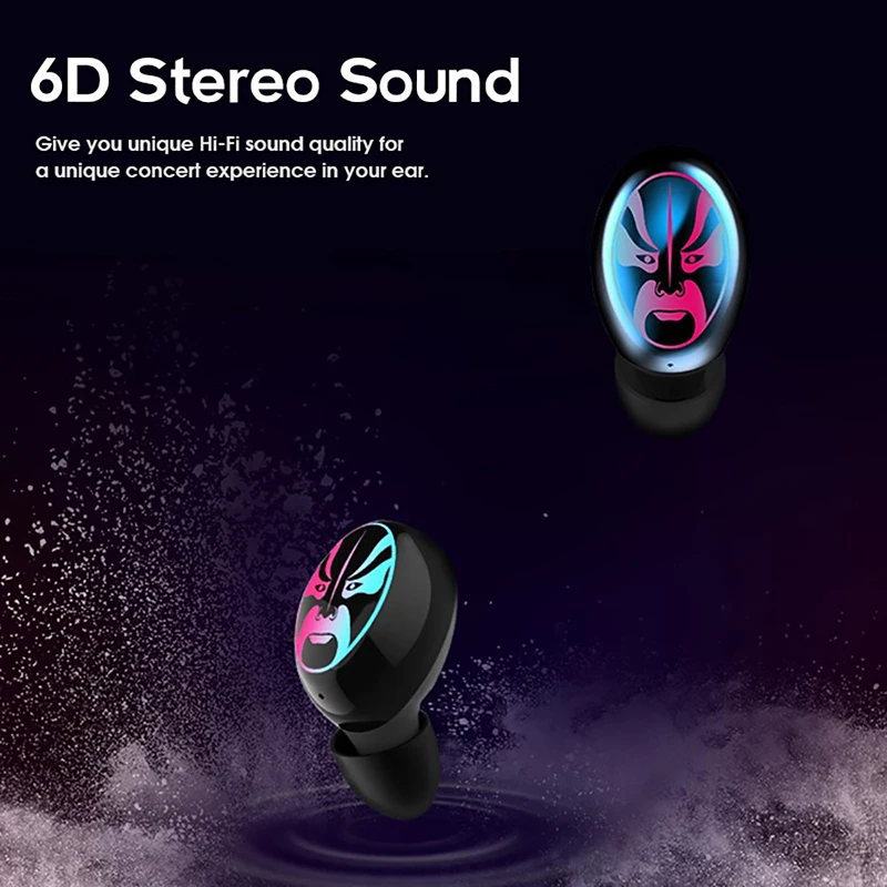 E8 наушники-вкладыши TWS мини-наушники Bluetooth 5 0 гарнитура 6D стерео Шум