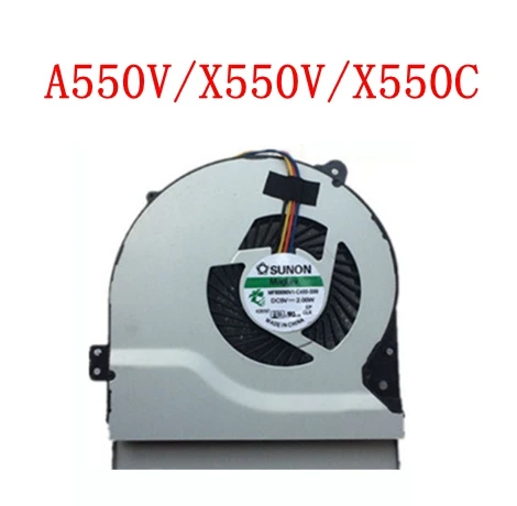 A550V X550V X550C Процессор охлаждающий вентилятор Cooler для Asus S400C X402C F402C X502C S300C S500C A550V X550C X552C X552E N53S N53J N73S N73J G551J N551J - Цвет лезвия: A550V X550V X550C