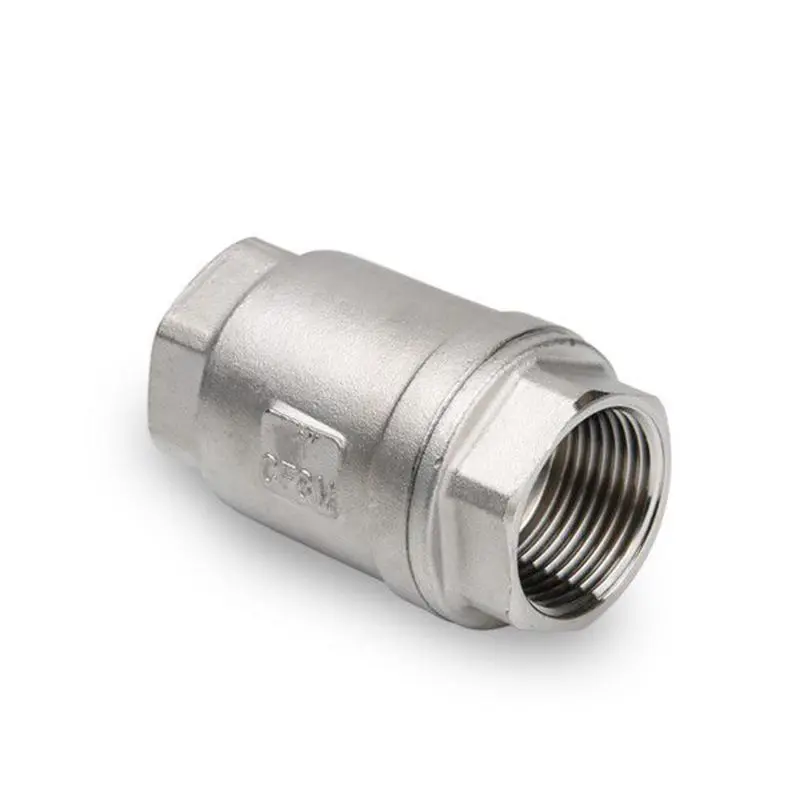 

1" BSP Female Thread 304 Stainless Steel Vertical Spring-loaded Type Check Valve DN25 Non-return for Water Gas Oil
