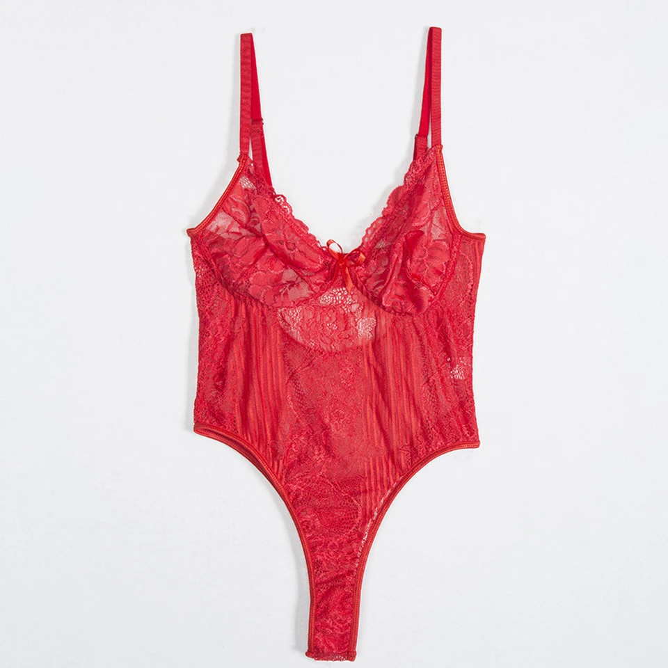Белое Кружевное боди видеть сквозь Push Up Body Femme 2019 г. пикантные женский черный