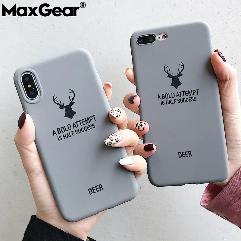 Ультратонкий матовый чехол для телефона ярких цветов iPhone X XR XS MAX модная задняя