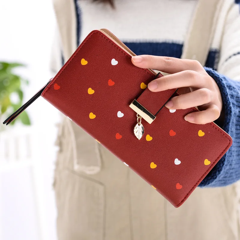 2018 Длинные кошельки MONNET CAUTHY милые женские Модные Цветные для отдыха черного