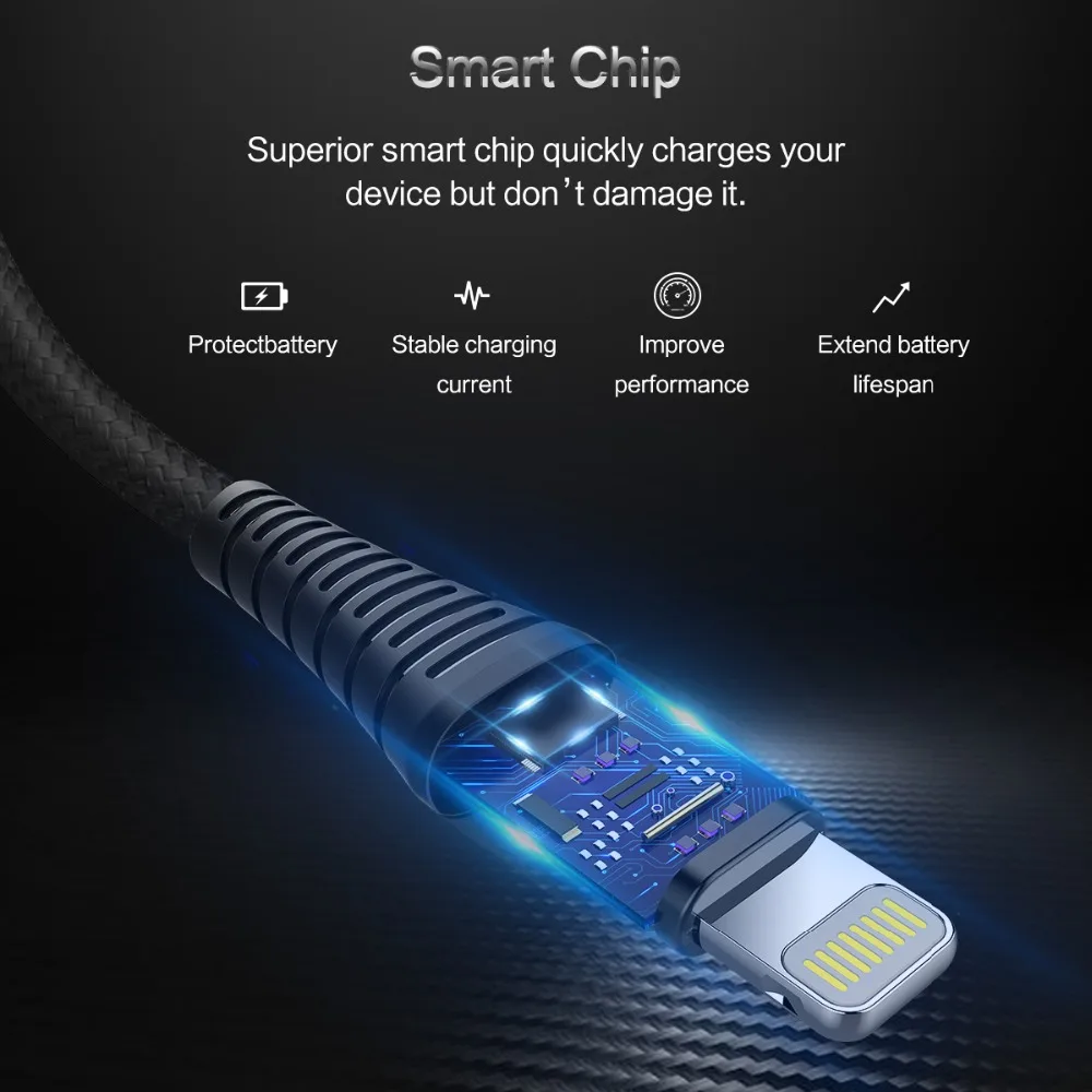 Кабель Micro USB ROCK 3 в 1 высокопрочный кабель Lightning для iPhone XS Samsung Galaxy S8 Type C быстрая