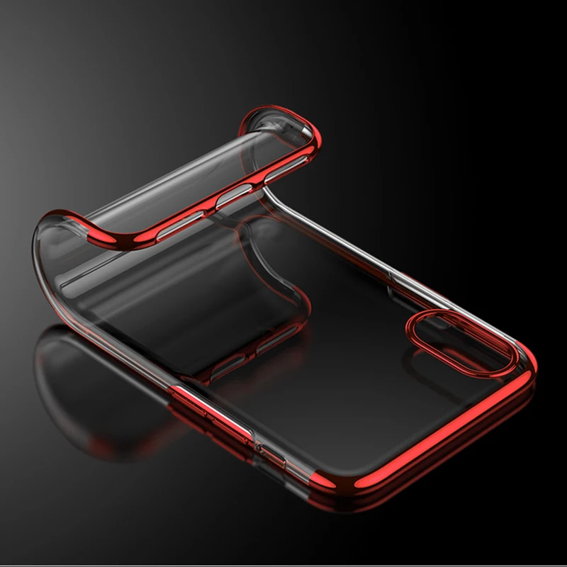 Ультра тонкая прозрачная мягкая Задняя накладка чехла из ТПУ для iphone x xs max xr