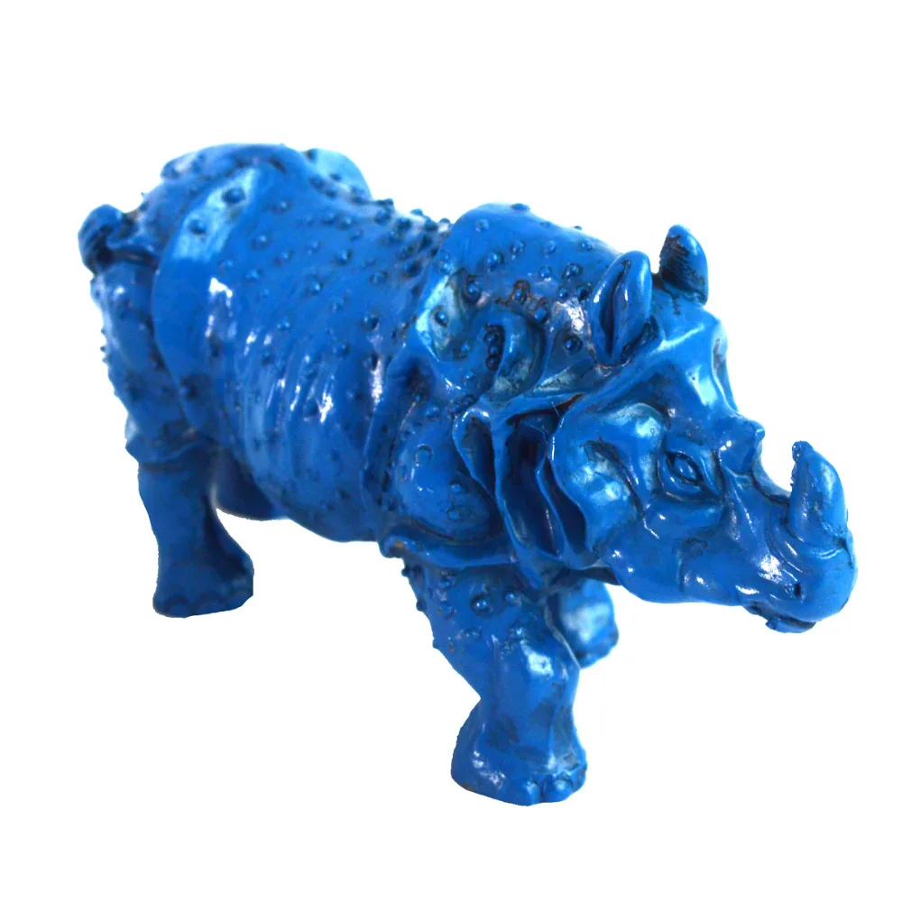 

Feng Shui Collectible Decorated resin Rhinoceros Statue free SHIPPING J2095