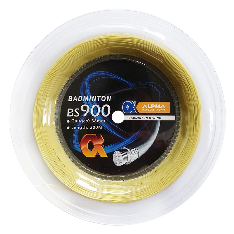beige Alpha 0.68mm Badminton Racket String BS900 Coil Control Badminton String 200m Reel Good Durability Good Durabili Made in Taiwan - Цвет: beige