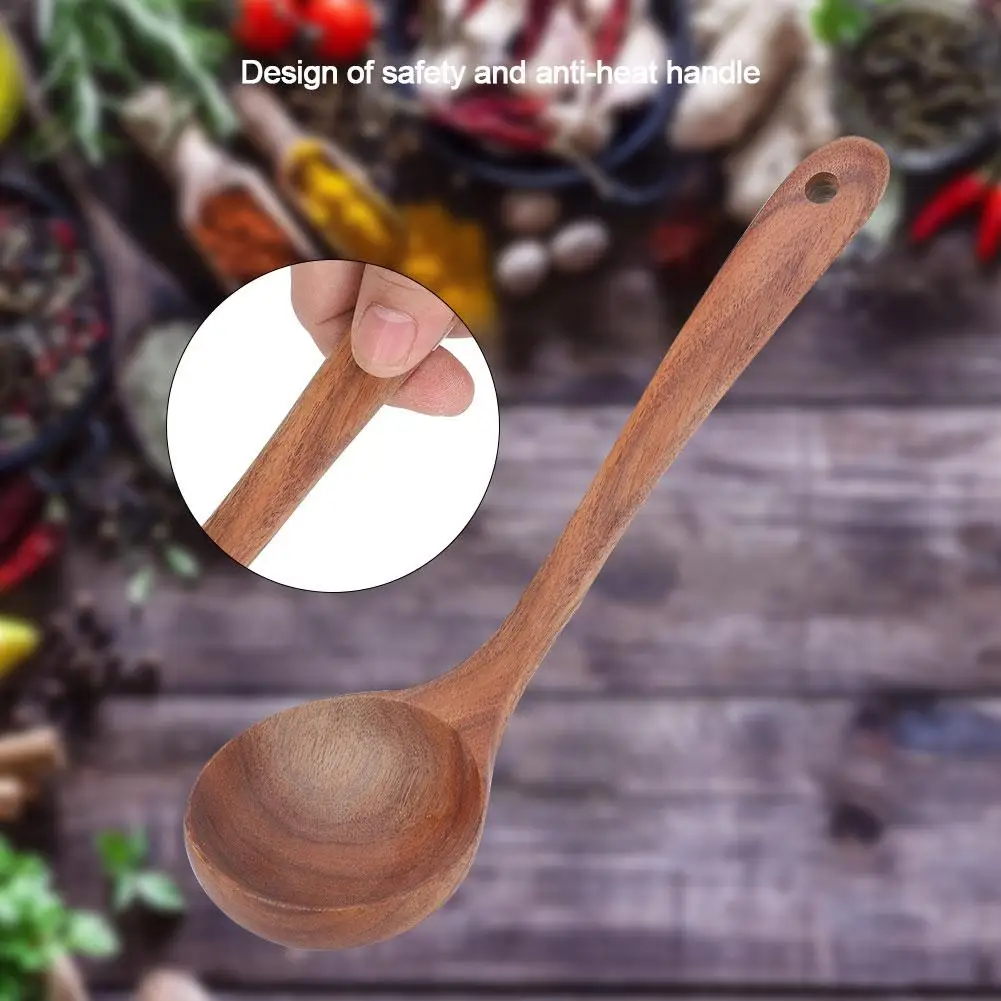 Новая деревянная ложка для жарки курицы, посуда для приготовления пищи, кухонная посуда, ковш, ложка, деревянная ложка