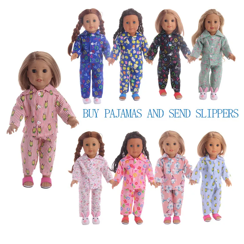 Пижама LUCKDOLL для девочек 18 дюймов 43 см 15 комплектов|Куклы| |