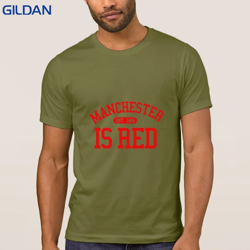 Манчестер Красный Великобритания Футбол Спортивная крутая футболка Настроить