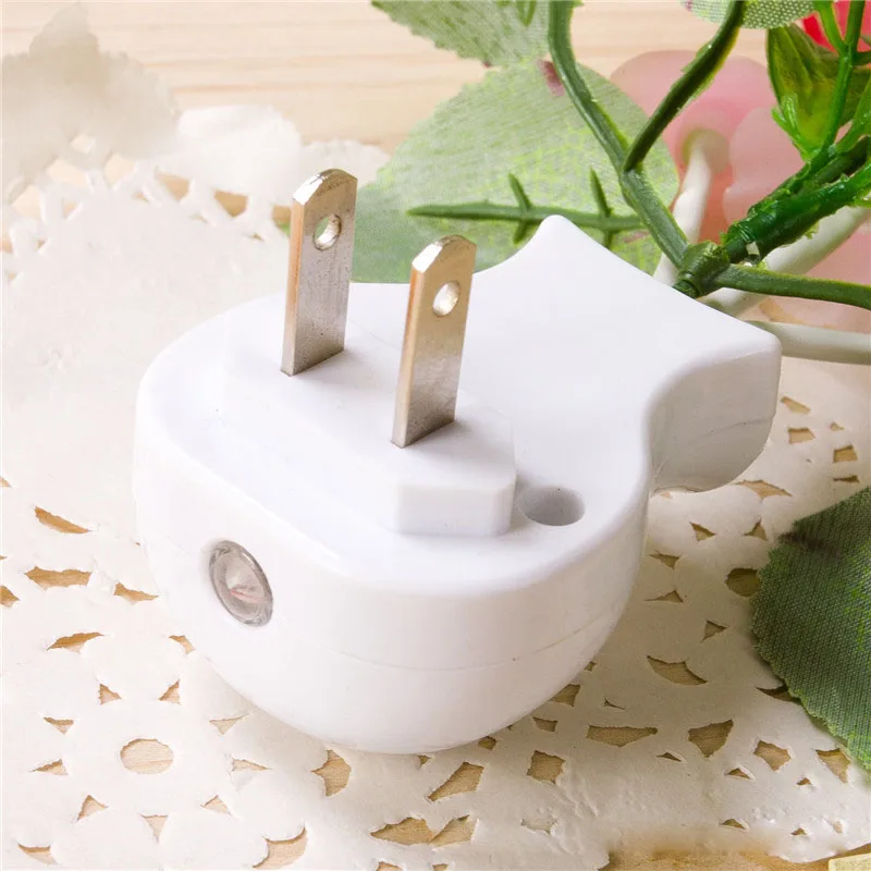 Миниатюрный сиреневый ночник Vitrust с вилкой для ЕС и США цветной сенсорный