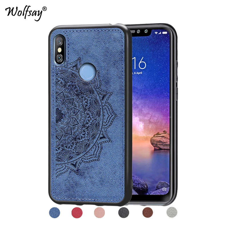 Для Xiaomi Mi A2 Lite противоударный Мягкий ТПУ силиконовый чехол с тканевой текстурой