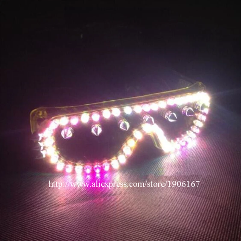 Красочные светодиодные светящиеся очки для вечеринок ночного клуба DJ бар певица