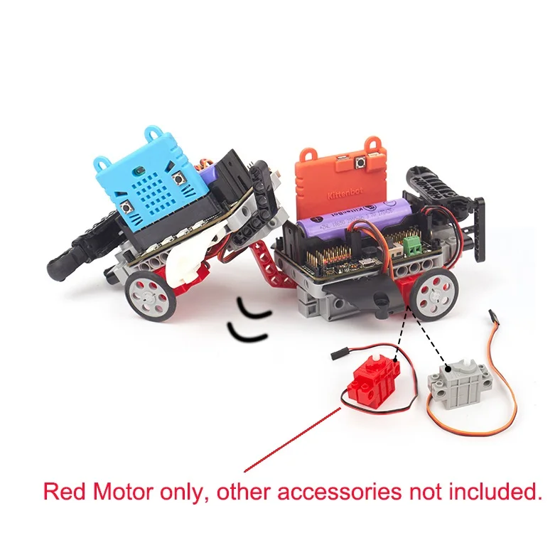 4 шт. красный мотор редуктор для сервопривода Geek микро: бит Robotbit LEGO Smart Car Makecode