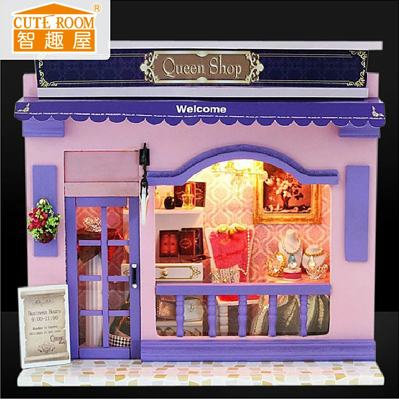 Новое поступление 2017 подарок Miniatura кукольный домик деревянные миниатюрные