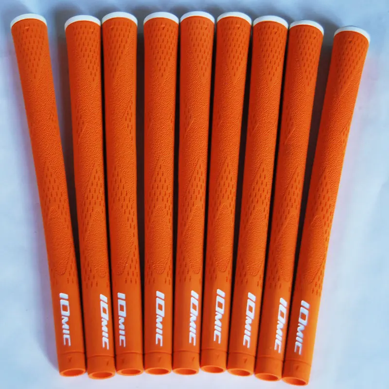 Orange Cooyute IOMIC гольф ручки высокого качества резиновые деревянные ручки для клюшек для гольфа 12 цветов 12 шт/партия утюги для гольфа нескользящие носки - Цвет: Orange