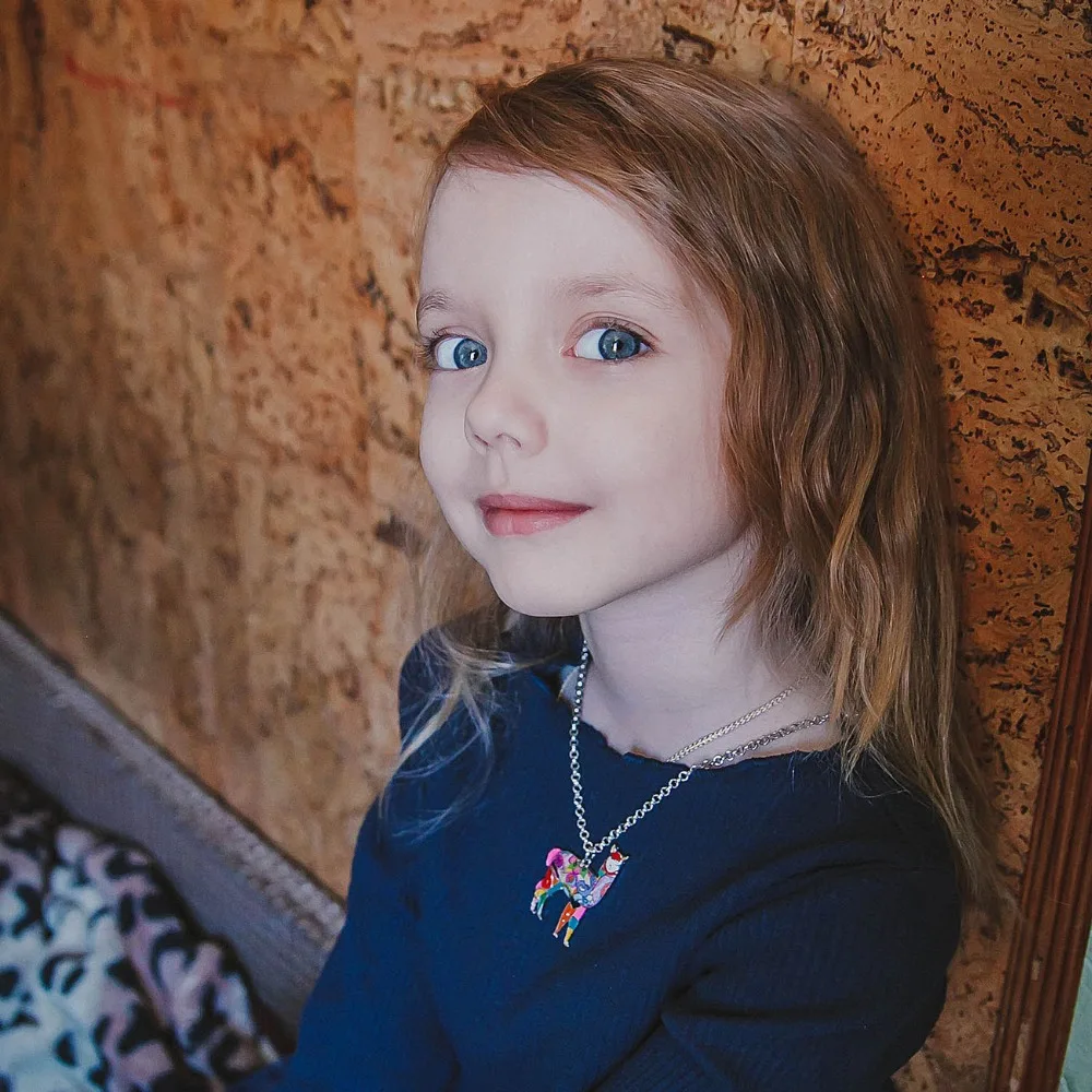 Ожерелье Bonsny из эмалированного сплава в южноамериканском стиле ожерелье альпаки