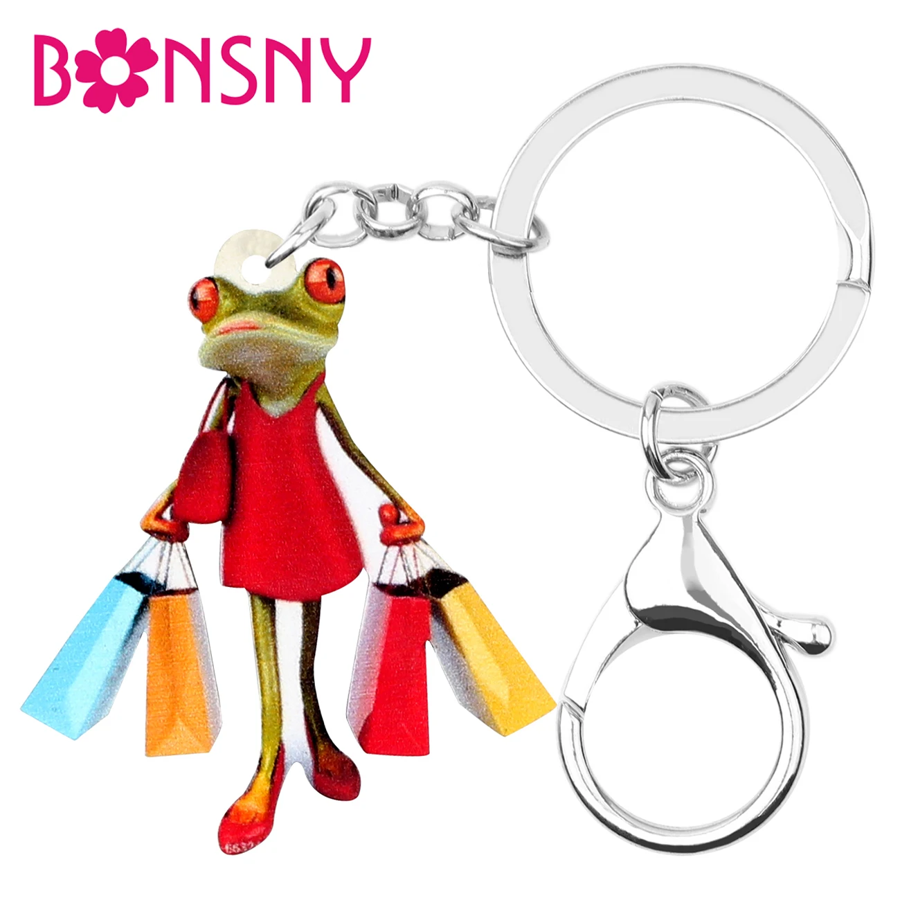 Акриловые женские украшения Bonsny для покупок уникальные в виде животных женщин и