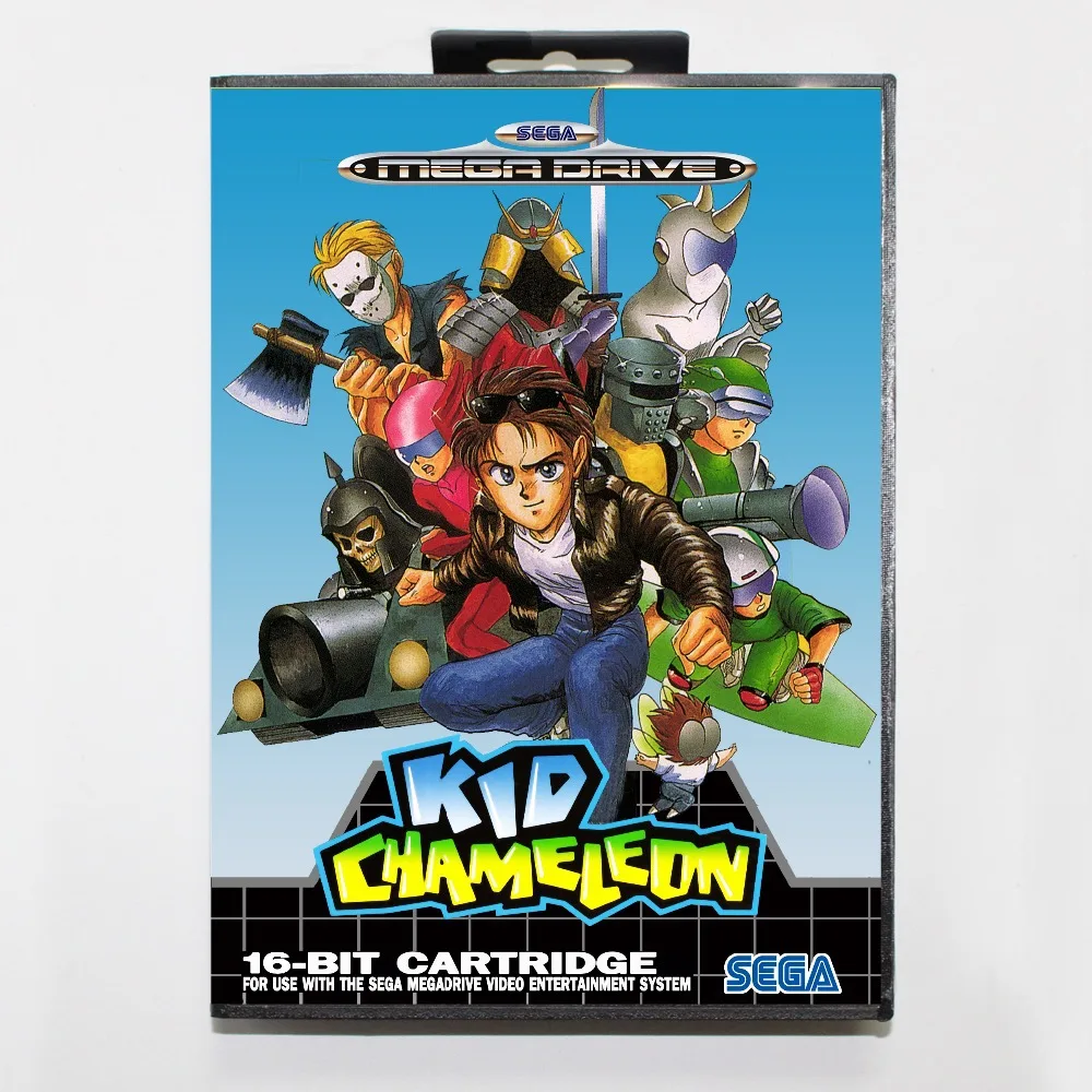 

16 bit Sega MD game Cartridge with Retail box - Kid Chameleon game cart for Megadrive for Genesis system