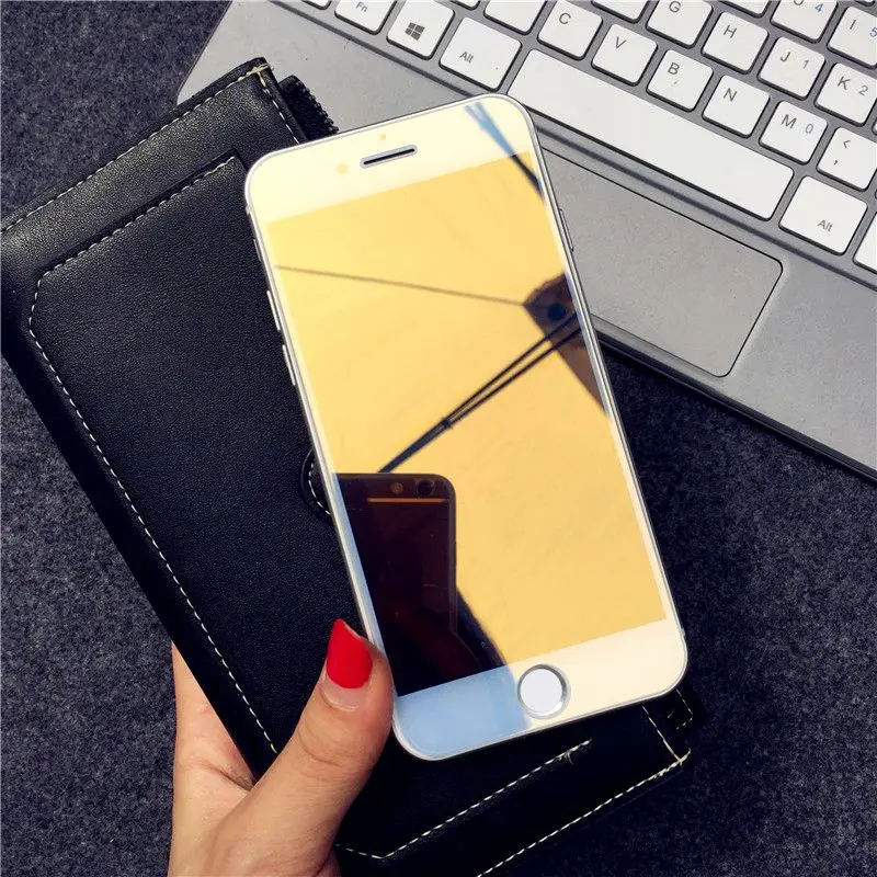 Закаленное стекло фиолетового цвета для iphone 7 8 защитная пленка экрана plus