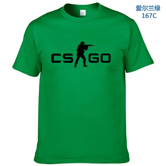 Green-B Мужская футболка Cs Go, футболка Counter Strike Global offension CSGO, повседневная мужская футболка Cs Go, футболка классная, летняя, Cs: go - Цвет: Green-B
