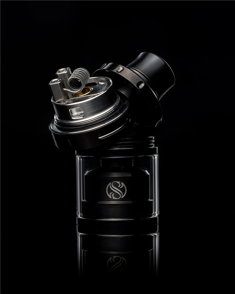 Augvape Merlin мини RTA танк распылитель 24 мм 2 мл одиночный/двойной катушкой двухслойный воздушный поток Vape электронная сигарета танк Vaping RTA