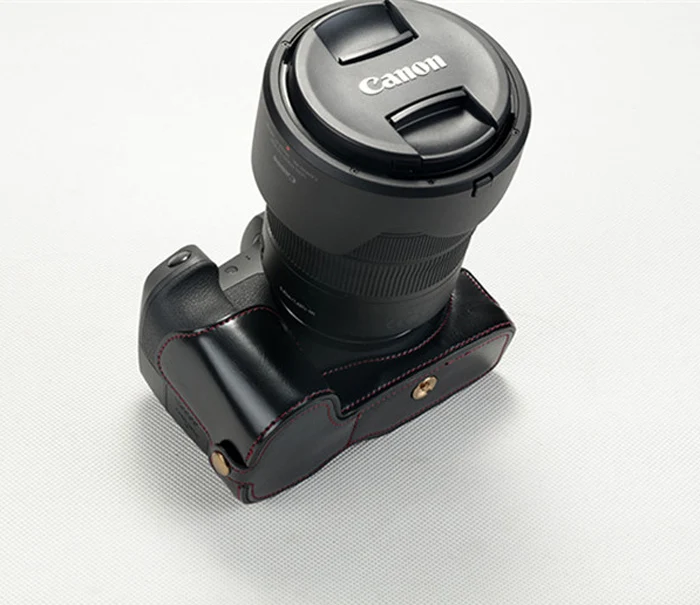 Чехол из искусственной кожи для камеры Canon EOS R с отверстием для батареи