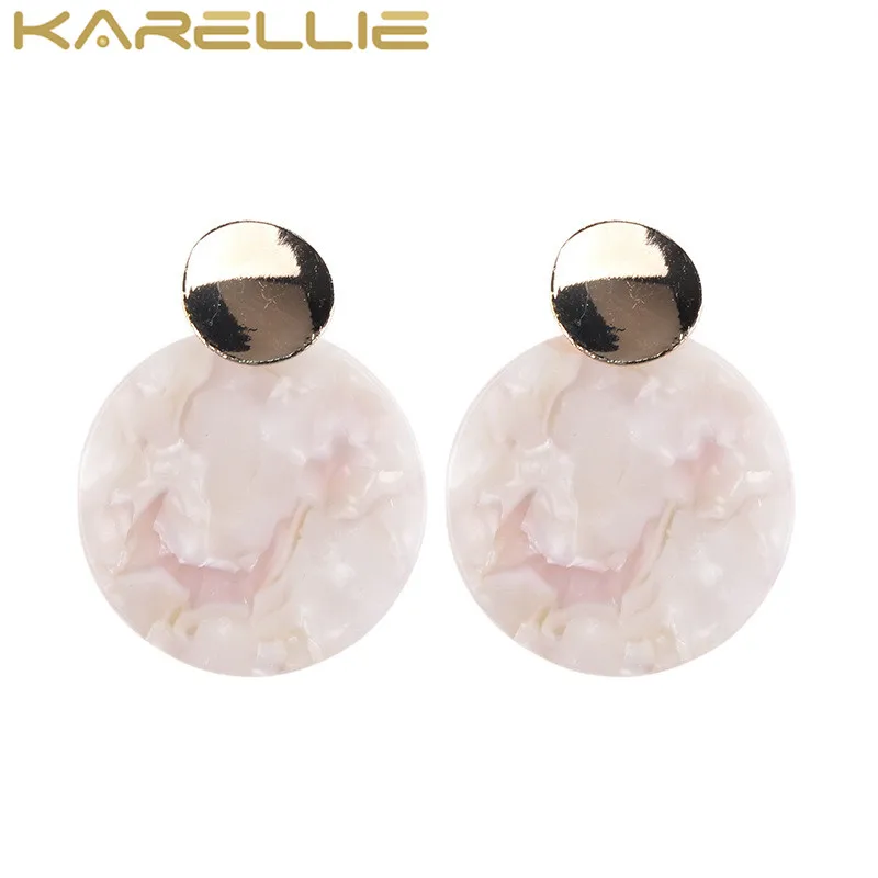 KARELLIE Для женщин Смола серьги стержня Мода заявление Boho Винтаж для