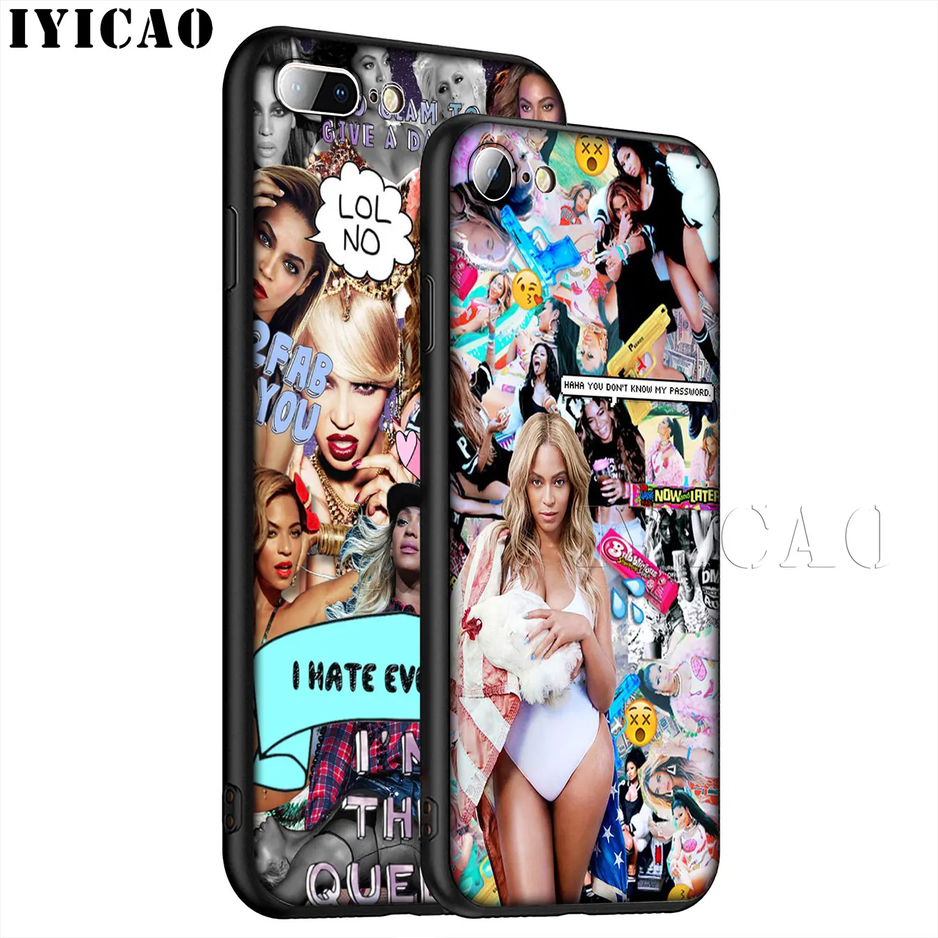 IYICAO Beyonce Мягкий силиконовый чехол для телефона iPhone XR X XS 11 Pro Max 6 6S 7 8 Plus 5 5S SE TPU