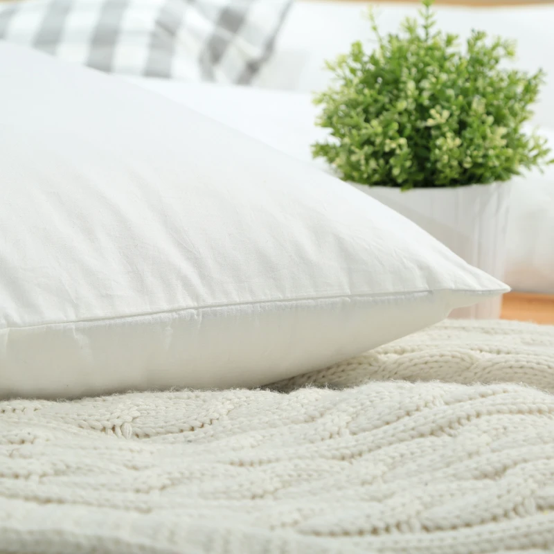 2 шт. чехол для подушки из 100% хлопка 70*70 50*70 50*75 однотонная Наволочка декоративная