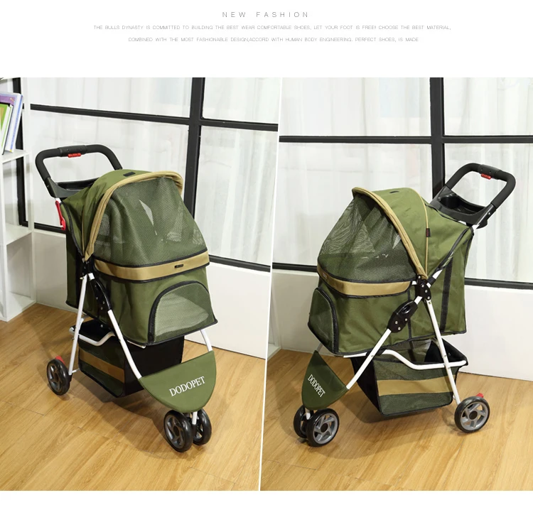 Складная детская коляска из ткани Оксфорд высокого качества 600D|pet stroller|pet cartstroller