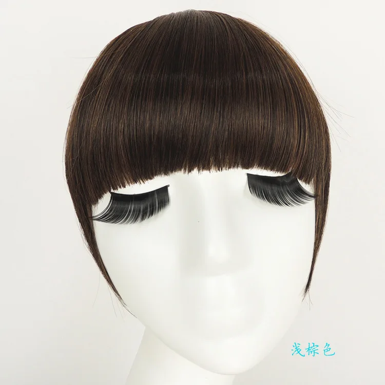 Бесплатная Доставка 30 г Клип В Реальных Волос Remy Челкой Fringe Расширения