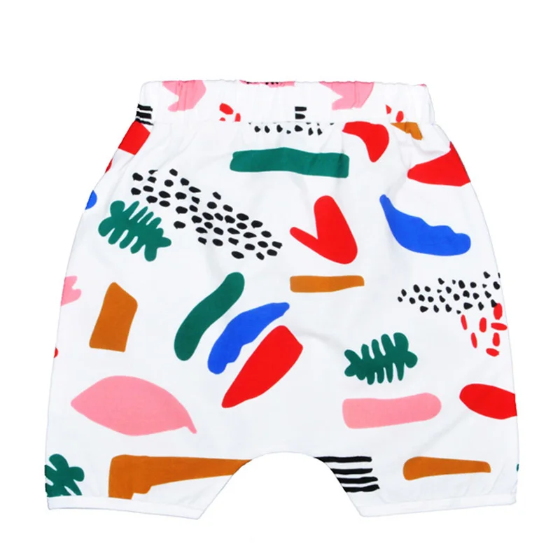 Модные стильные штаны для маленьких мальчиков 2017 летние детские шаровары с