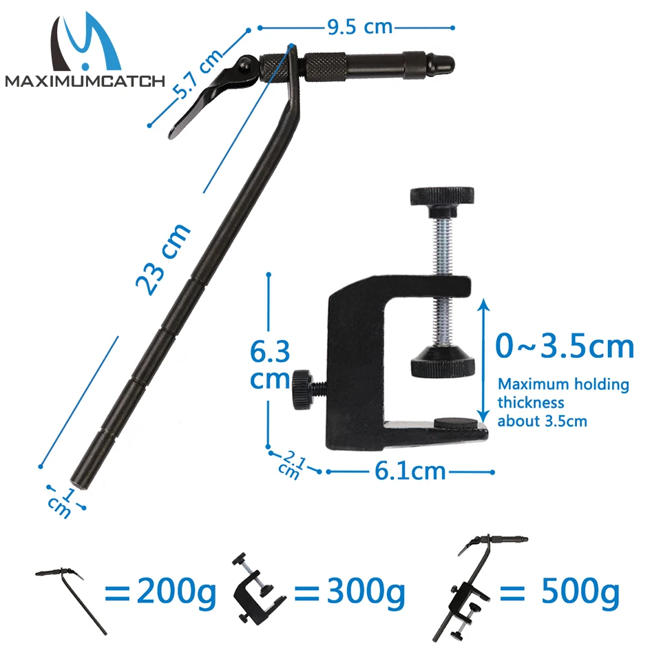 Maximumcatch железная вращающаяся тиска для завязывания мухи с тяжелым основанием