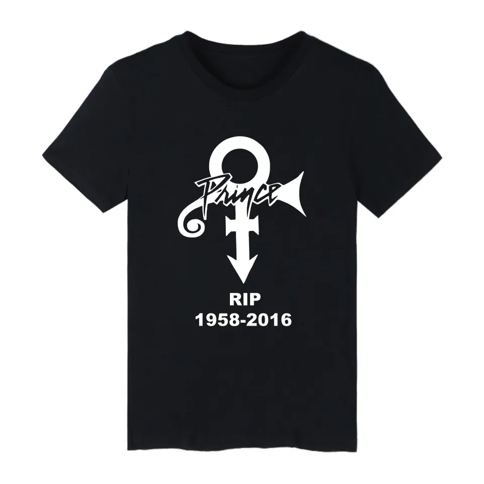 Новая брендовая мужская футболка принца с коротким рукавом плюс Запад