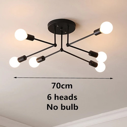 N Style Современные потолочные светильники Lustre Luminaria E27 потолочный светильник Лофт железная клетка светильники Abajur Домашнее освещение Plafonnier для гостиной - Цвет корпуса: N Style