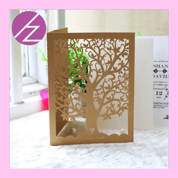 12 шт./лот Свадебные украшения сувениры полное дерево свадебные пригласительные