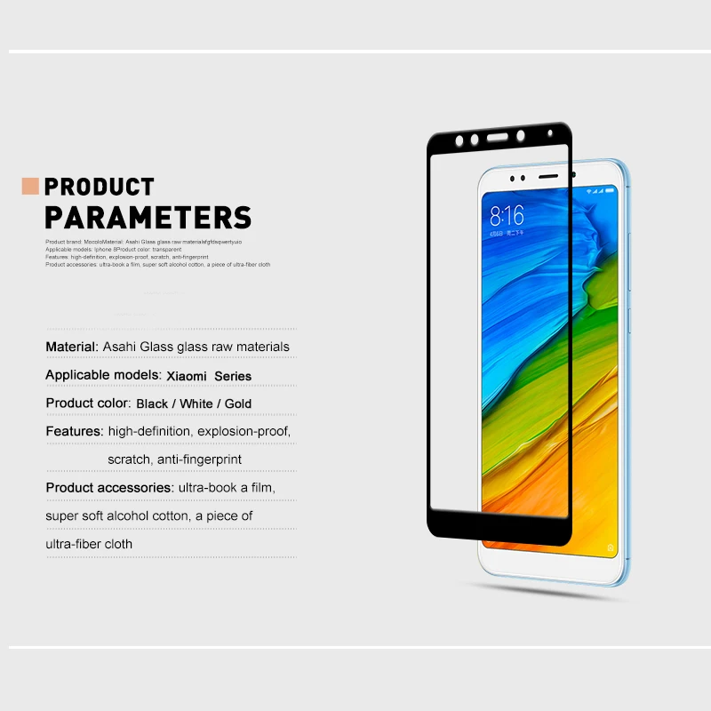 Закаленное стекло с полным покрытием для Xiaomi Redmi note 7 8 pro 8T защита экрана Защитная