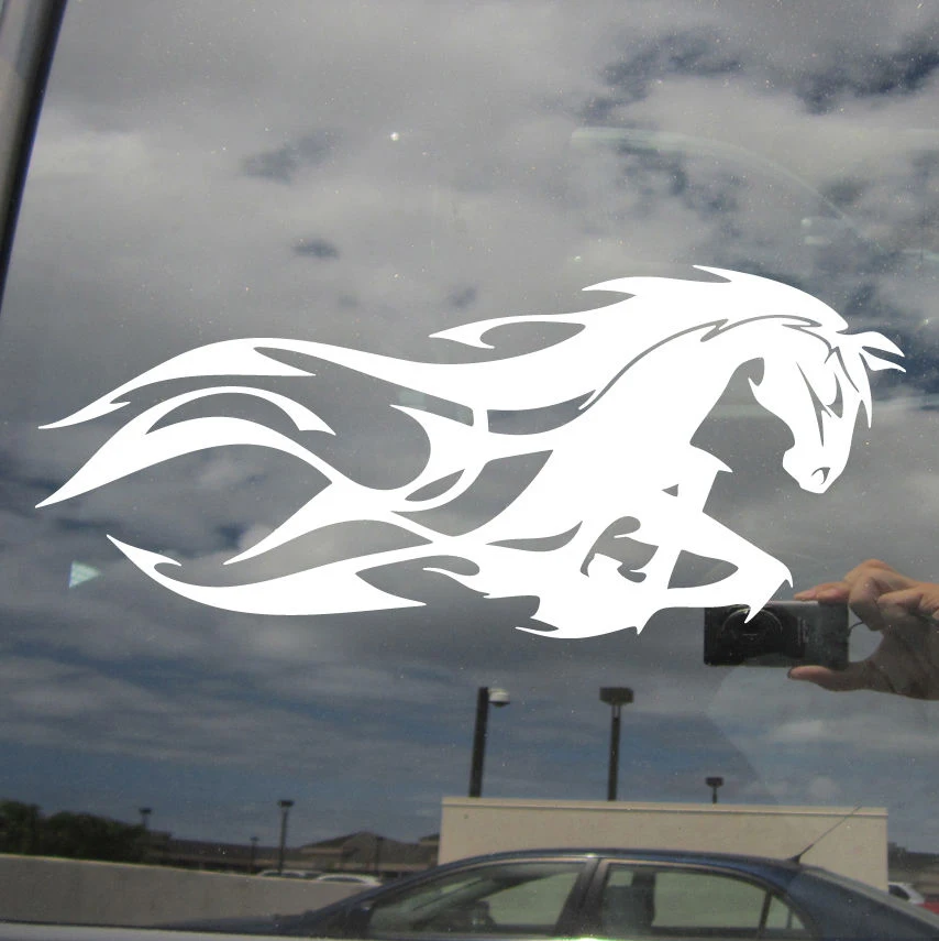 Племенной конский Mustang пламя автомобиля винил высечки наклейка Стикеры хобби