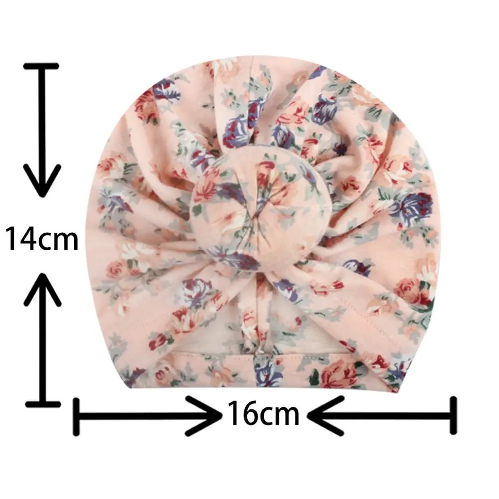 2019 New Toddler Kids Baby Boy Girls Hat Bow Floral Print Beanie Autumn Winter Warm Cap casquette enfant Accessories | Детская одежда и
