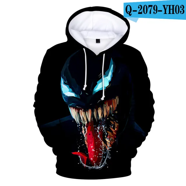 Venom толстовки для мужчин 3d принт Толстовка Повседневная куртка с карманами для мужчин и женщин хип хоп Harajuku одежда 4XL - Цвет: 3dwy-14