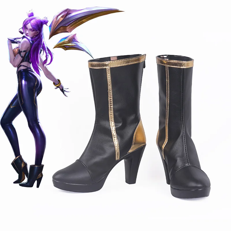 Игра LOL K/DA Kai'Sa (Kaisa) обувь для костюмированной вечеринки женская на высоком