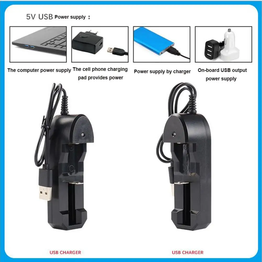 Universal Battery Charger for Rechargeable Batteries 10440 18350 18650 16340
