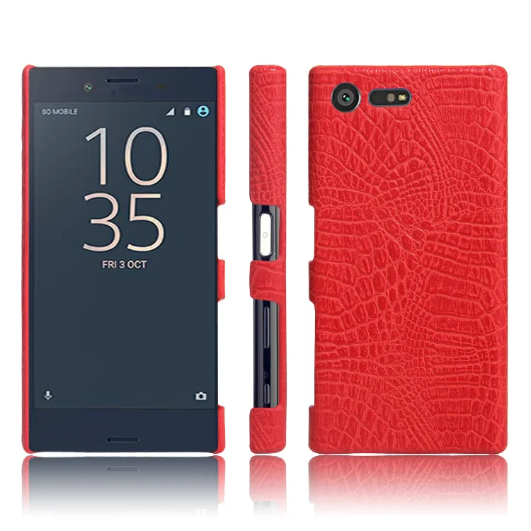 Роскошный чехол из крокодиловой кожи для Sony Xperia X компактный с рисунком