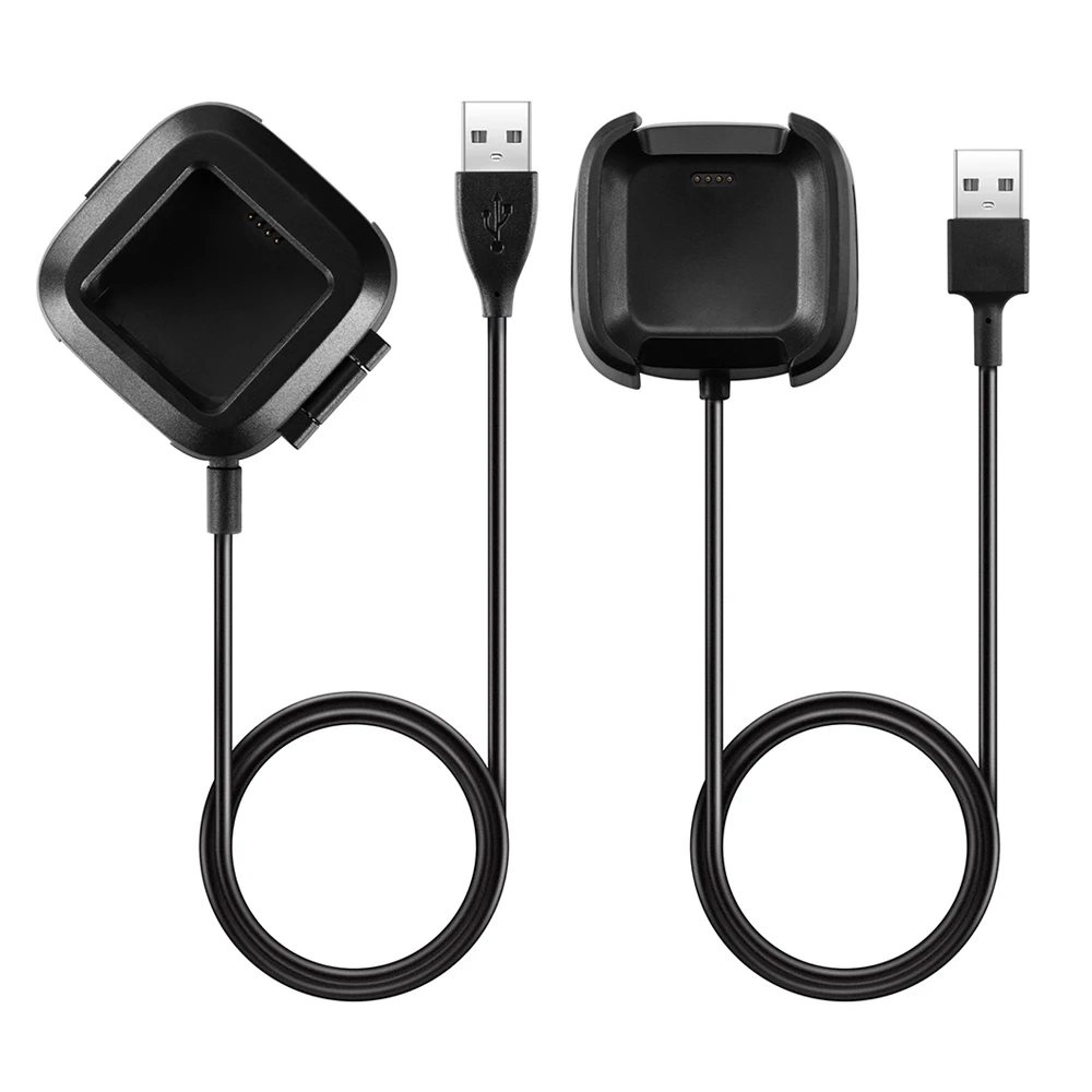 Сменное USB зарядное устройство для Fitbit зарядки смарт-браслет usb зарядный кабель для fitbit versa, ремешок 2/versa браслет адаптер